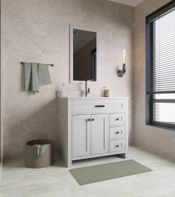 Jussara Badkamermeubelset (2st) | 100% MDF | Grijs -Songmics Winkel 138JSR1153 20 204 18cf