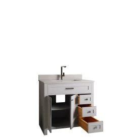 Jussara Badkamermeubelset (2st) | 100% MDF | Grijs -Songmics Winkel 138JSR1153 20 205 0342