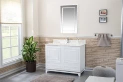 Jussara Badkamermeubelset | 100% Massief Hout | Aanrechtblad Wit Kwarts -Songmics Winkel 138JSR1211 20 202 1c97