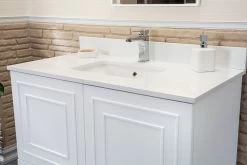 Jussara Badkamermeubelset | 100% Massief Hout | Aanrechtblad Wit Kwarts -Songmics Winkel 138JSR1211 20 205 33f4