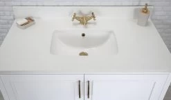 Jussara Badkamermeubelset, 2-delig, Met Kwarts Aanrechtblad, Wit -Songmics Winkel 138JSR1232 20 204 b658