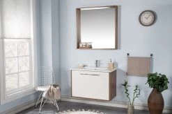 Jussara Badkamerset | 3-delig | MDF Met Melamine Coating | Keramische Wastafel | Chromen Grepen -Songmics Winkel 138JSR1261 20 202 6814