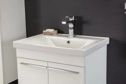 Jussara 3-delige Badkamermeubelset | MDF Met Melaminecoating | Keramische Wastafel | Wandbevestiging -Songmics Winkel 138JSR1263 20 205 b606