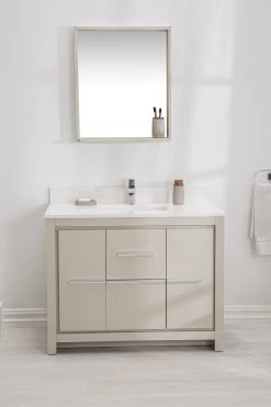 Jussara Badkamermeubelset | MDF Gelakt | Blad Van Kwarts En Wastafel Van Porselein | Beige -Songmics Winkel 138JSR1285 20 202 5e72