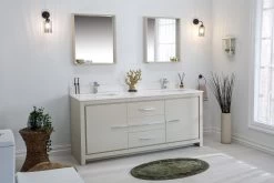 Jussara Badkamermeubelset (3 Stuks) | 100% Gelakt MDF | Kwarts Aanrechtblad -Songmics Winkel 138JSR1288 20 202 8ca7