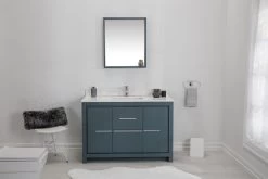 Jussara Badkamermeubelset: Blauw, 2 Stuks, 100% Gelakt MDF