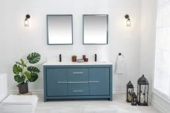 Jussara 3-delige Badkamermeubelset | MDF GEKWARKT | Aanrechtblad Wit Kwarts