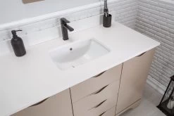 Jussara 2-delige Badkamermeubelset | Cappuccino | 100% Massief Hout En Kwarts -Songmics Winkel 138JSR1329 20 204 c1d5