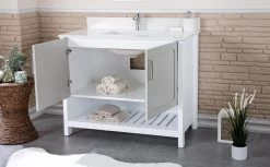 Jussara 2-delige Badkamermeubelset | 100% MDF | Aanrechtblad Van Kwarts | Grijs -Songmics Winkel 138JSR1342 20 203 96f3