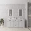 Jussara Badkamermeubelset | 3-delig | Massief Hout | Wit Kwarts