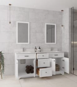 Jussara Badkamermeubelset | 3-delig | Massief Hout | Wit Kwarts -Songmics Winkel 138JSR1373 20 204 8af5