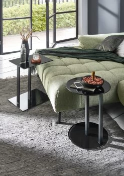 Bijzettafeltje Pika ø40cm - Zwart -Songmics Winkel 14595 14569 Milieu fad2