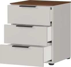 Nachtkastje Karsten - Kasjmier/walnoot -Songmics Winkel 1479 573 pe open b cut fbae