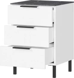 Nachtkastje Karsten - Wit/marmer 13 Nachtkastje Karsten - Wit/marmer -Songmics Winkel 1479 585 pe open a cut 310a