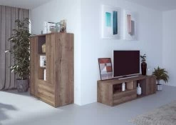 Tv-meubel Frame 177cm - Donkere Eik -Songmics Winkel 1480 1483 000 f0c1