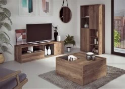 Tv-meubel Frame 177cm - Donkere Eik -Songmics Winkel 1483 1486 1481 000a 962e