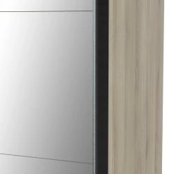 Garderobekast Spectre 195cm Met Schuifdeuren En Spiegel - Eikdecor -Songmics Winkel 190015 m1 10cd