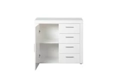 Commode Krups 94cm Met 1 Deur & 4 Lades - Wit -Songmics Winkel 19606020 10 7b5c