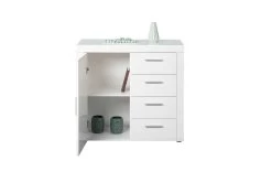 Commode Krups 94cm Met 1 Deur & 4 Lades - Wit -Songmics Winkel 19606020 13 0c17