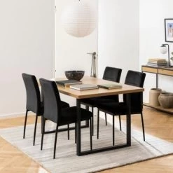 Eetkamerstoel Demi - Zwart