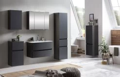 Badkamerkastje Kornel 40cm 1 Deur & 1 Lade - Grafietgrijs -Songmics Winkel 198.1.3165 3a 5bd5