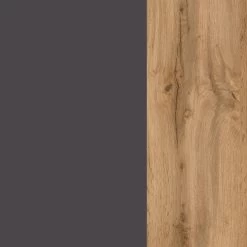 Badkamercombinatie Kornel 11 5-delig Met Witte Wastafel - Eik/matgrijs -Songmics Winkel 198.2.3182 6 289c