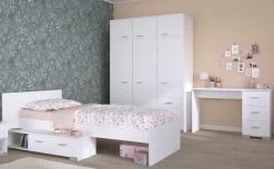 Kinderkamerset Galaxy | Eenpersoonsbed, Bureautafel, Kledingkast | Wit -Songmics Winkel 1a22b822 6ab1 4f9b b5fe 4609bceb0734 a438