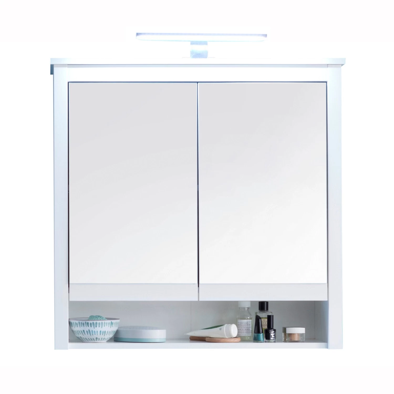 Spiegelkast Ole | Met Ledverlichting | 81 X 25 X 80 Cm | Wit 4 Spiegelkast Ole | Met Ledverlichting | 81 X 25 X 80 Cm | Wit - Afbeelding 2