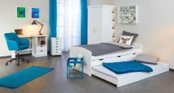 Bijzettafeltje Nubis 35x35 - Blauw/zwart -Songmics Winkel 20066033 clubNY magazine amb 06 f380