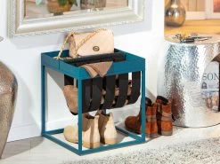 Bijzettafeltje Nubis 35x35 - Blauw/zwart -Songmics Winkel 20066033 clubNY magazine amb 12 3d40