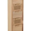 Kast Hoog 5 Lades Hout/rattan Naturel -Songmics Winkel 20325 4651