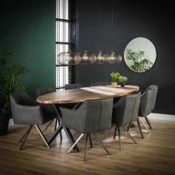 Ovale Eettafel Dahlia 270cm Notenhout 11 Ovale Eettafel Dahlia 270cm Notenhout -Songmics Winkel 2044 21 3 3f0a