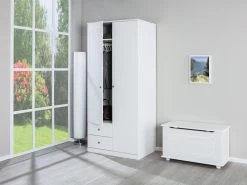 Kledingkast Martha 93cm Met 2 Deuren - Wit -Songmics Winkel 20900092 94 Marieka 2 3 Schrank 2 3629