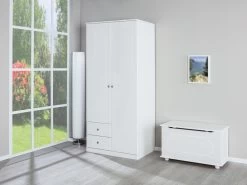 Kledingkast Martha 93cm Met 2 Deuren - Wit -Songmics Winkel 20900092 94 Marieka 2 3 Schrank be09
