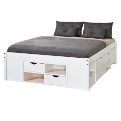 Bed Xavier 180x200cm - White Wash -Songmics Winkel 20900180 02 3c26