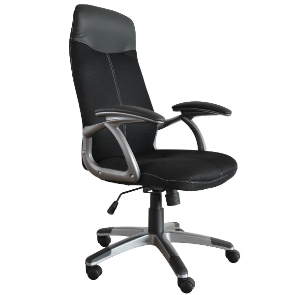 Bureaustoel Tiana-matzwarte Stof 3 Bureaustoel Tiana-matzwarte Stof