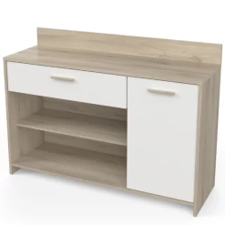 Microgolfkast Romanie-Kronberg Eik/mat Wit -Songmics Winkel 20900240 77 0a5b