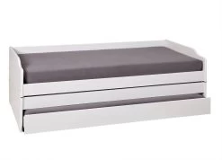 Kajuitbed Lothar 90x190 Cm - White Wash -Songmics Winkel 20900258 Lotar 04 b 8708