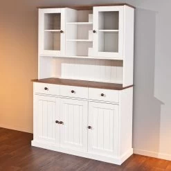 Buffetkast Westerland Breed Landelijk - Wit/bruin -Songmics Winkel 20901467 10 cc0e