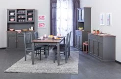 Buffetkast Cerci 131cm Met 5 Deuren & 3 Lades - Grijs -Songmics Winkel 20904230 06 fc78