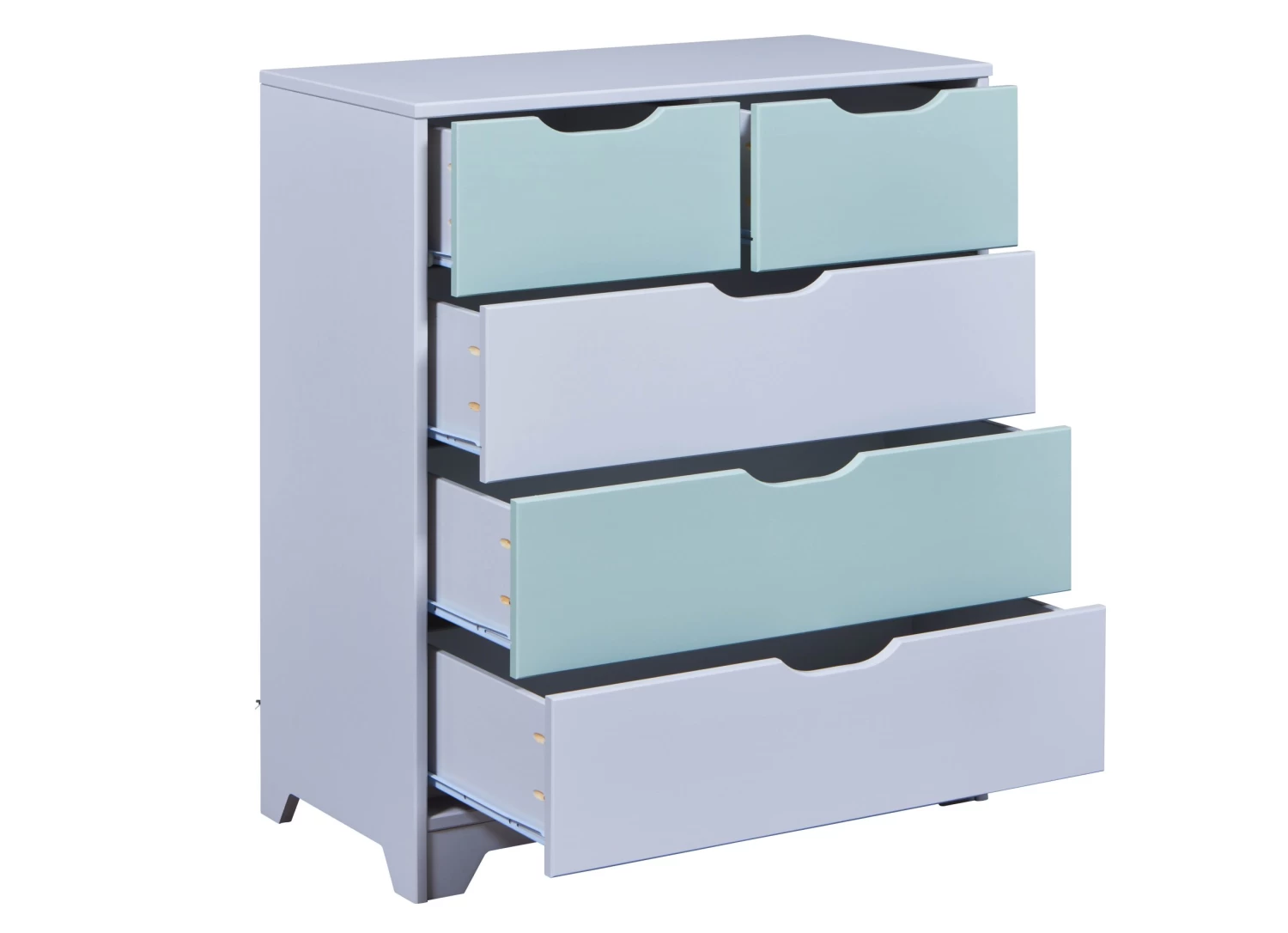 Kindercommode Prati Salvia | 82 X 40,3 X 92 Cm | Spaanplaathout | Veelkleurig 7 Kindercommode Prati Salvia | 82 X 40,3 X 92 Cm | Spaanplaathout | Veelkleurig - Afbeelding 5