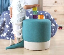 Fluffe Poef | 50% Katoen/50% Fluweel | Poten Met PVC-coating | Blauw 11 Fluffe Poef | 50% Katoen/50% Fluweel | Poten Met PVC-coating | Blauw -Songmics Winkel 209FLF1329 20 203 89db