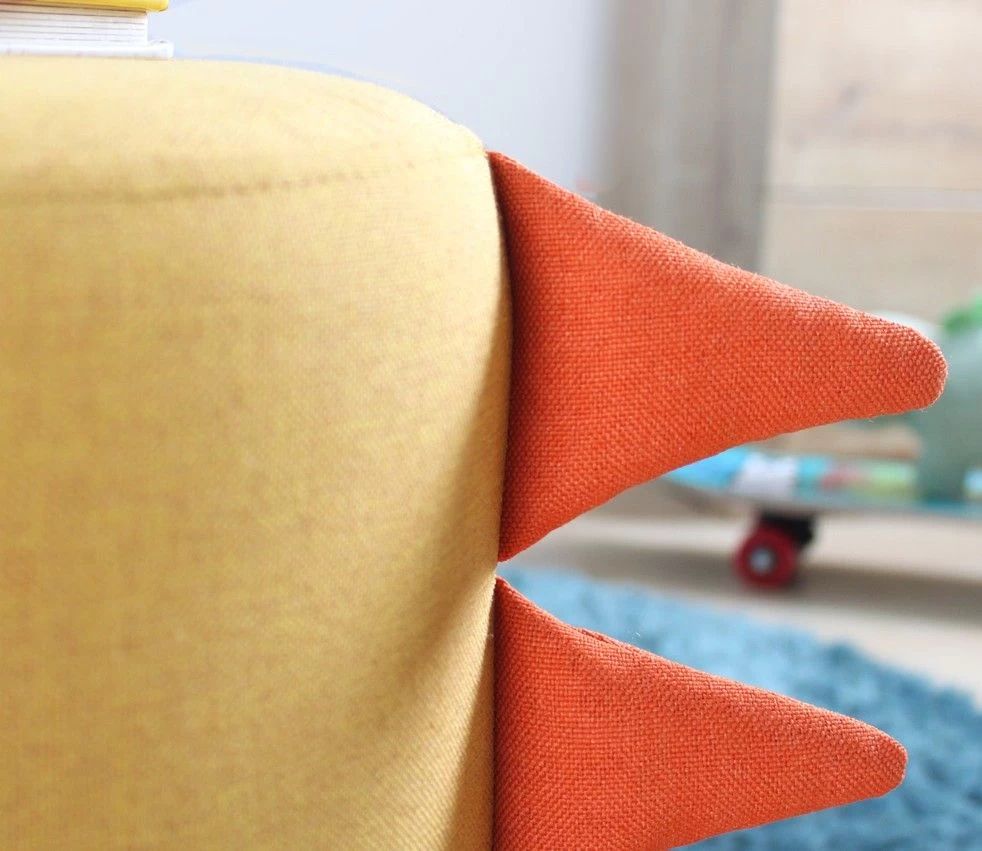 Fluffe Poef - 50% Katoen/50% Fluweel, Poten Met PVC-coating 4 Fluffe Poef - 50% Katoen/50% Fluweel, Poten Met PVC-coating - Afbeelding 2