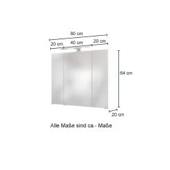 Badkamercombinatie Kornel 7 4-delig Met Witte Wastafel - Eik -Songmics Winkel 211.1.0001 5 4c0d