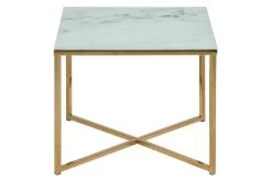 Bijzettafel Anika 50x50cm - Wit Marmer/ Goud -Songmics Winkel 21865D34 D9C2 4A50 AA05 1F28B48700F9 7da1