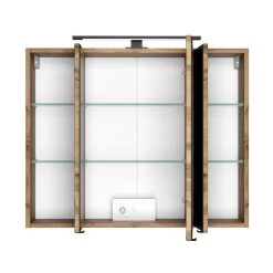Spiegelkast Dusan 80cm Met 3 Deuren - Wotan Eik -Songmics Winkel 219.1.3173 2 7646
