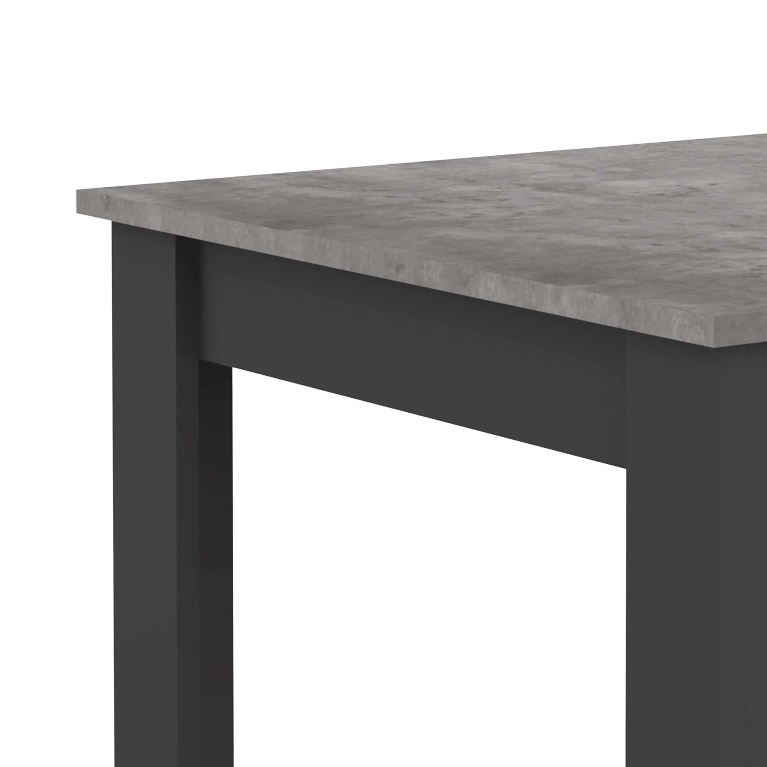 Eettafel Nice 110 Cm - Zwart/beton 6 Eettafel Nice 110 Cm - Zwart/beton - Afbeelding 4