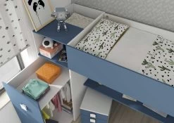 Kledingkast Voor Hoogslaper Jet - Blauw -Songmics Winkel 2286 2276 2296 002 b659