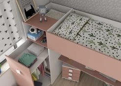 Kledingkast Voor Hoogslaper Jet - Oud Roze -Songmics Winkel 2287 2277 2297 002 4cdf