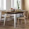 Uitschuifbare Tafel Kim 90x134/174 - Walnoot -Songmics Winkel 2290A0800X00 Dining Table walnut and white 1 a64c